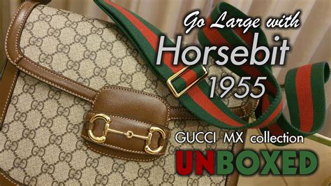 gucci horse bit 1955|Gucci Horsebit 1955 unboxing reviews.